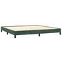 Voir la diapositive 4 : VIDAXL Cadre de lit sans matelas vert fonce 200x200 cm velours