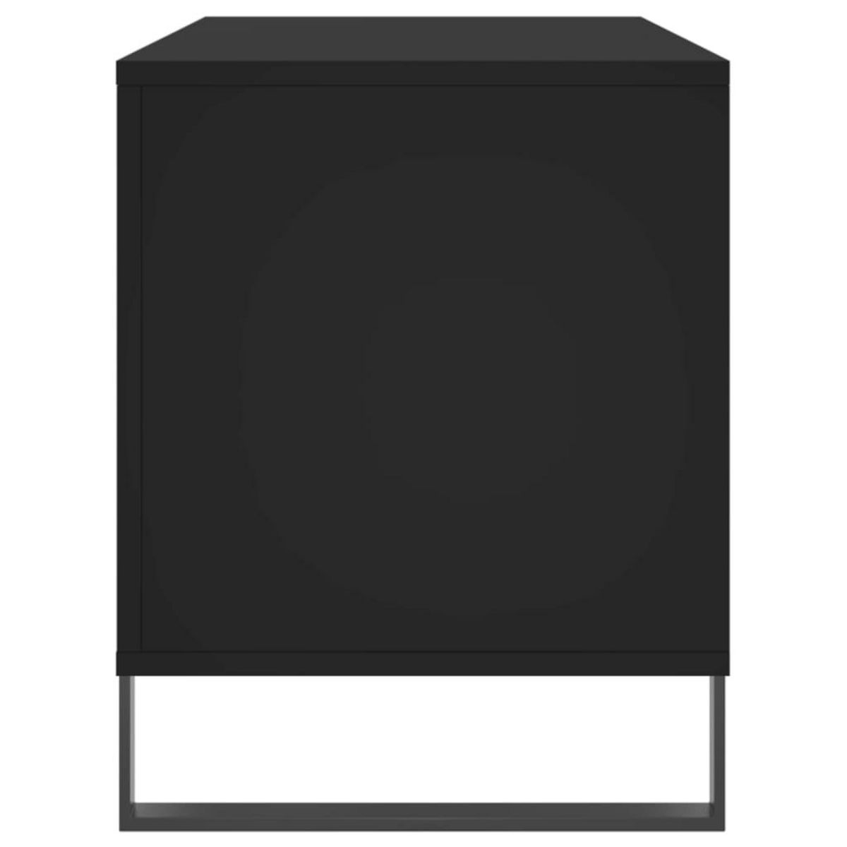 VIDAXL Armoire a disques noir 100x38x48 cm bois d'ingenierie