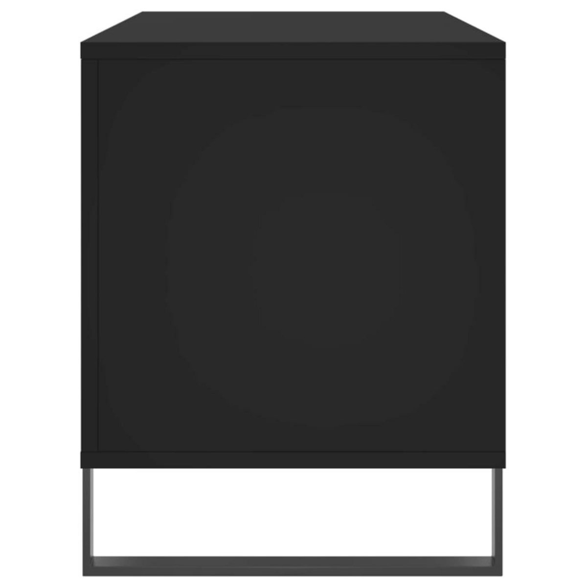 VIDAXL Armoire a disques noir 100x38x48 cm bois d'ingenierie