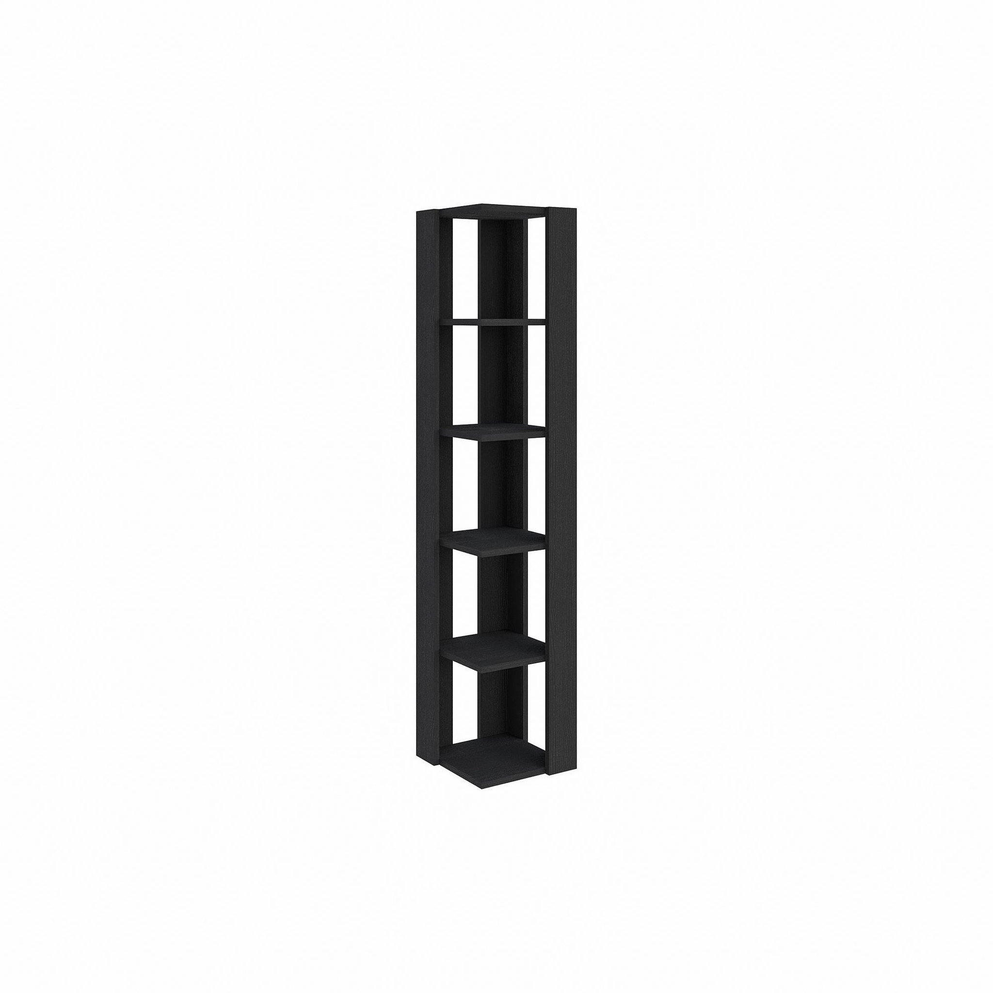 Habitat et Jardin Bibliothèque en bois  nati  - 32 x 32 x 161 cm - noir