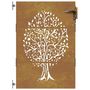 Voir la diapositive 4 : VIDAXL Portail de jardin 85x150 cm acier corten conception de l'arbre