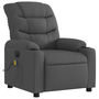 Voir la diapositive 4 : VIDAXL Fauteuil inclinable de massage electrique gris fonce tissu