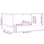 Voir la diapositive 6 : VIDAXL Table basse gris beton 90x50x40 cm bois d'ingenierie
