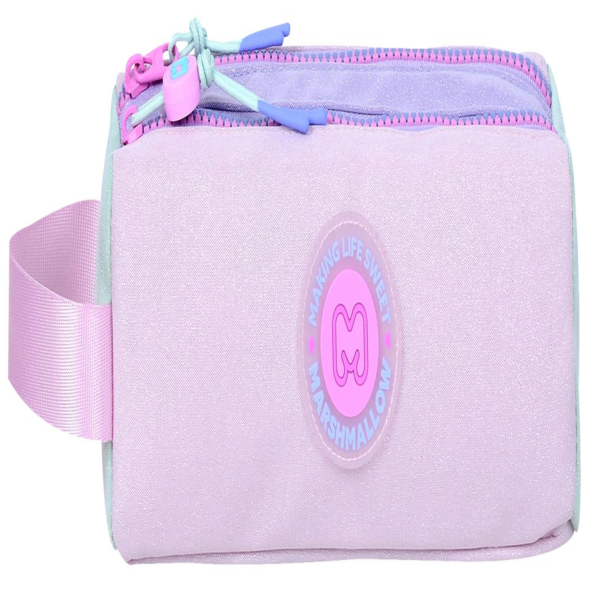 Bagtrotter MARSHMALLOW - Trousse scolaire double compartiment DÉGRADÉ - Multicolore pastel - Fille