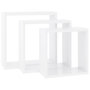 Voir la diapositive 3 : VIDAXL Etageres murales sous forme de cube 3 pcs Blanc MDF