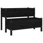 Voir la diapositive 2 : VIDAXL Jardiniere Noir 110x84x75 cm Bois massif de pin