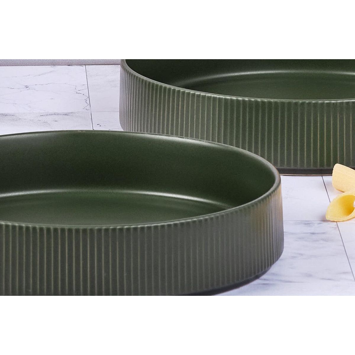 BJORN Assiette creuse SCANDI Ø21,5cm - 4 pièces - Olive