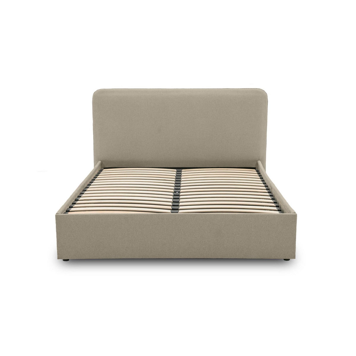 BEST MOBILIER Goyave - lit coffre - 160x200 - en tissu - sommier inclus