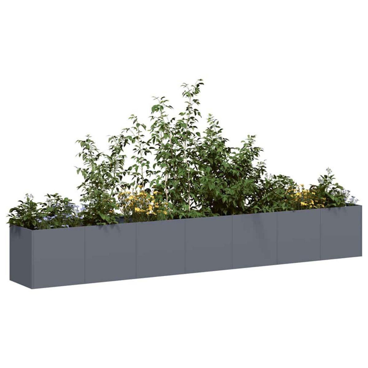 VIDAXL Jardiniere anthracite 280x40x40 cm acier lamine a froid