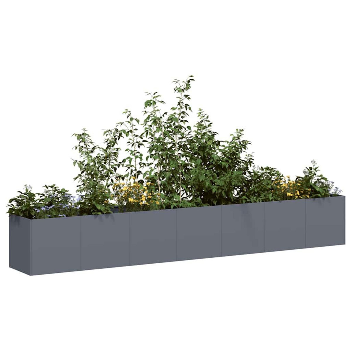 VIDAXL Jardiniere anthracite 280x40x40 cm acier lamine a froid