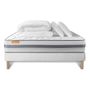 Voir la diapositive 2 : SEPTNUITS Pack matelas + sommier  Memo Spring Ressorts ensachés 3 zones MAXI épaisseur + Couette + 2 oreillers