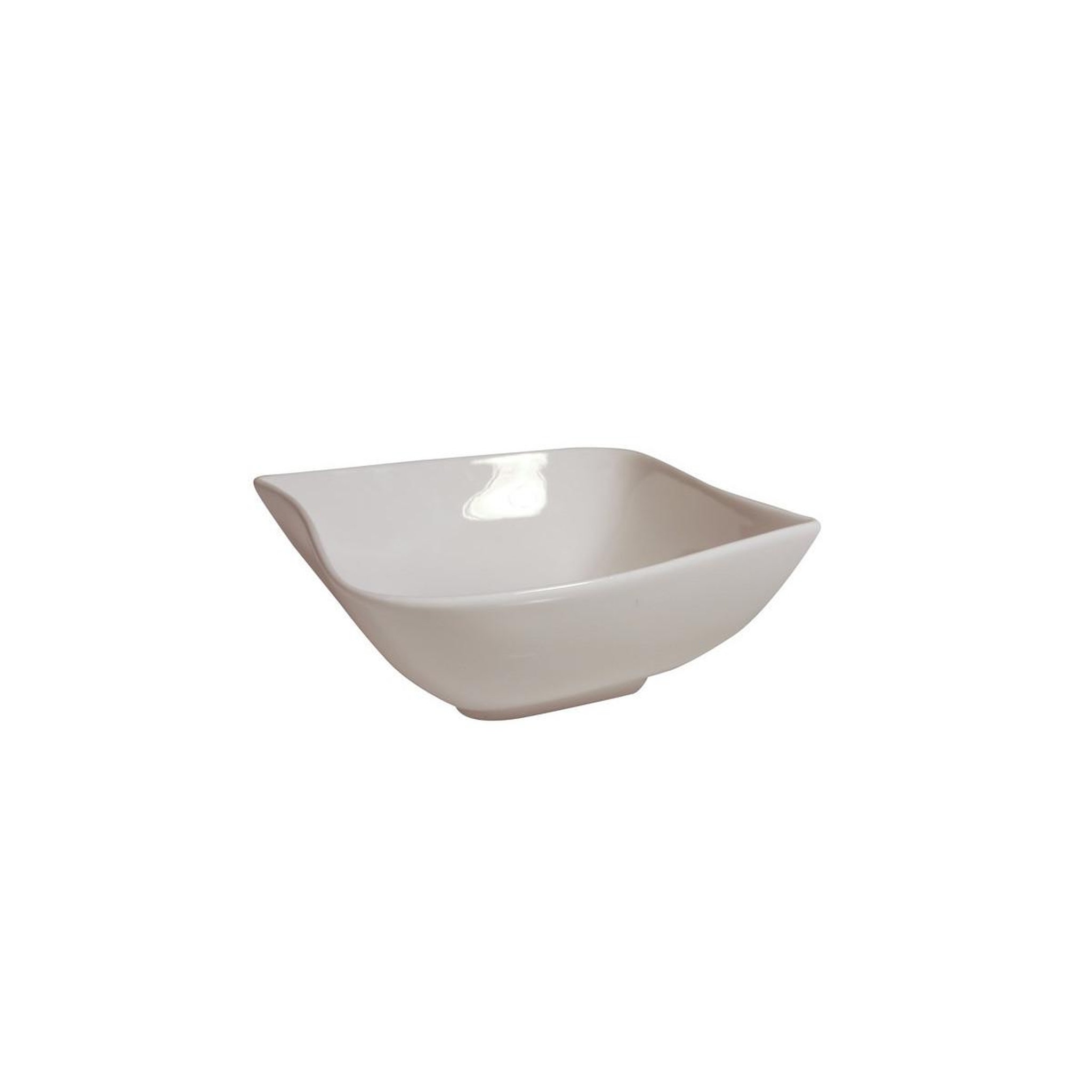 SECRET DE GOURMET Coupelle carrée  vague  13cm blanc