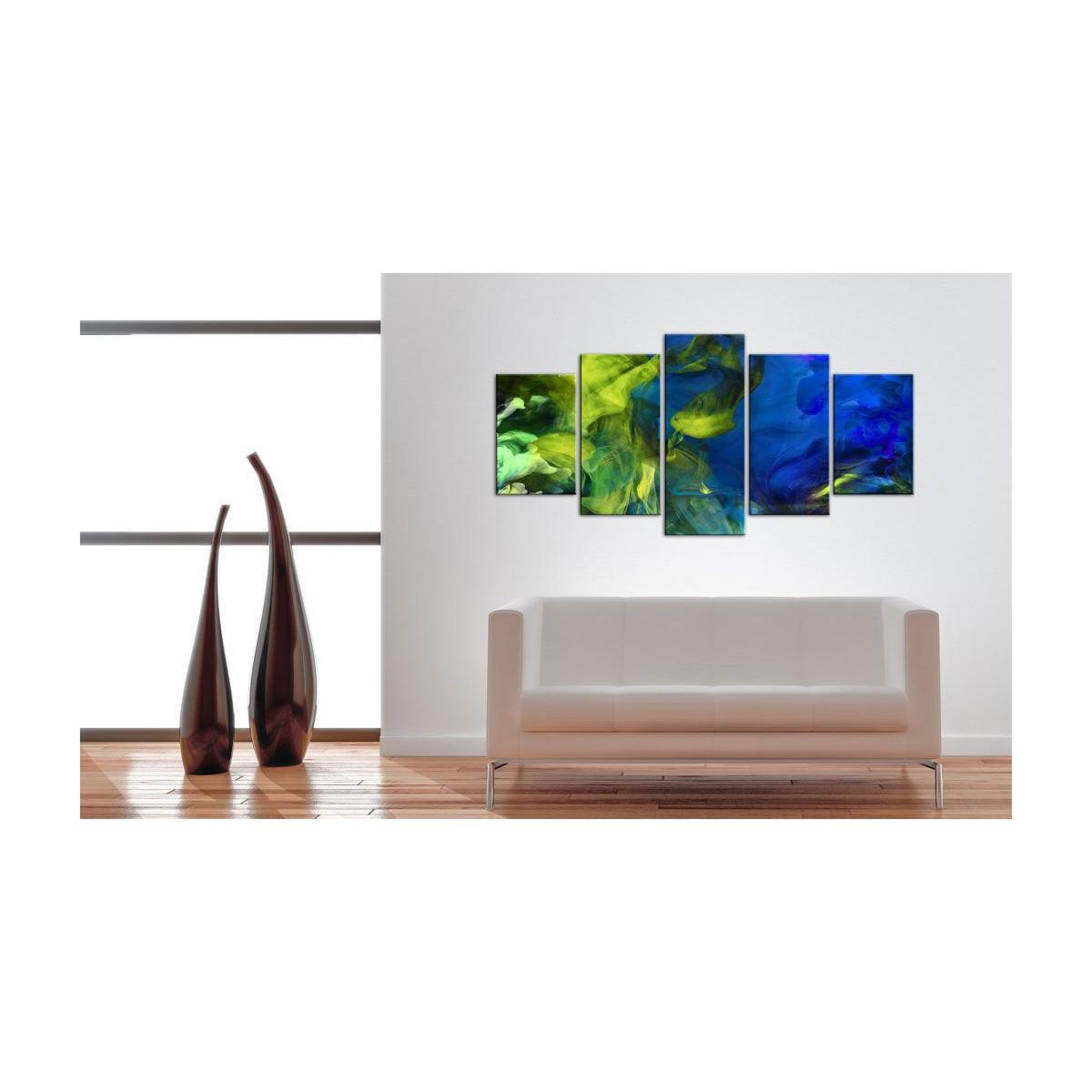 Voir la diapositive 2 : Paris Prix Tableau imprimé  dance of green flames