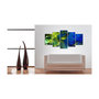 Voir la diapositive 2 : Paris Prix Tableau Imprimé  Dance of Green Flames