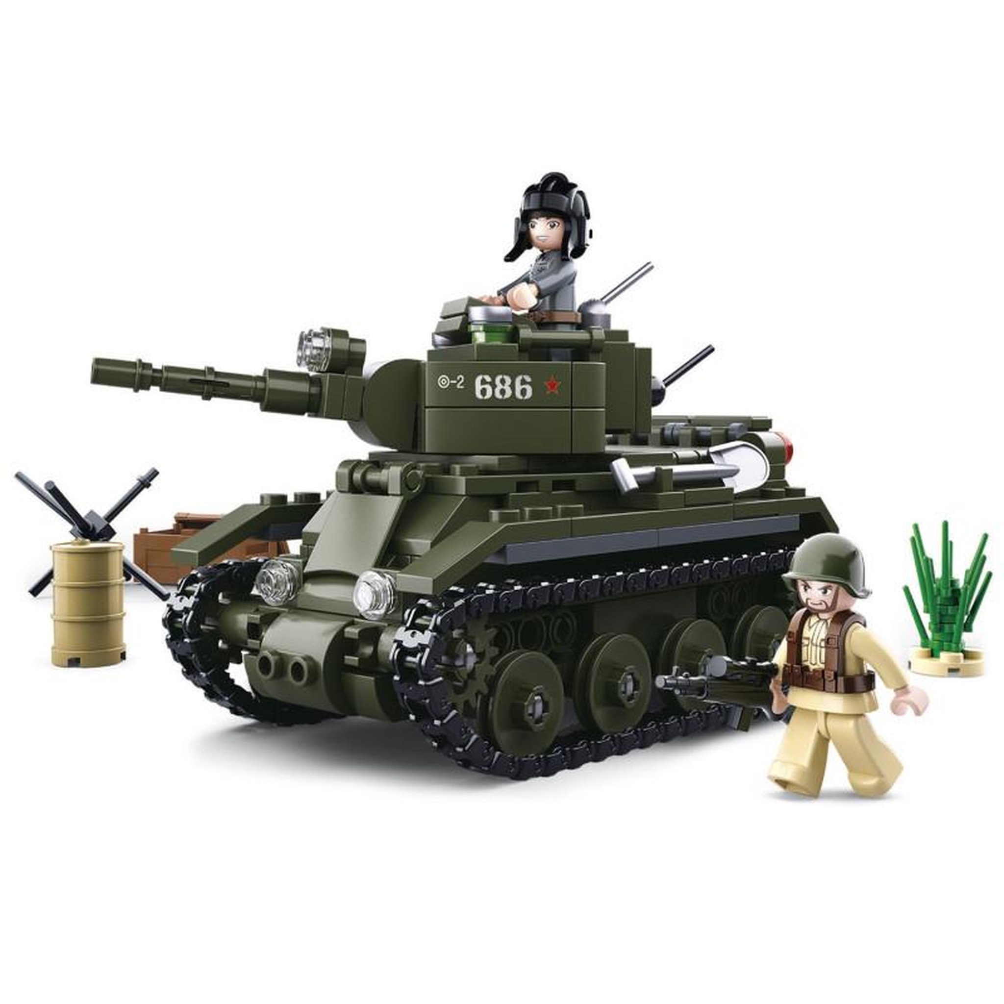 Voir la diapositive 2 : Sluban Sluban WWII - BT-7 Allied Cavalry Tank
