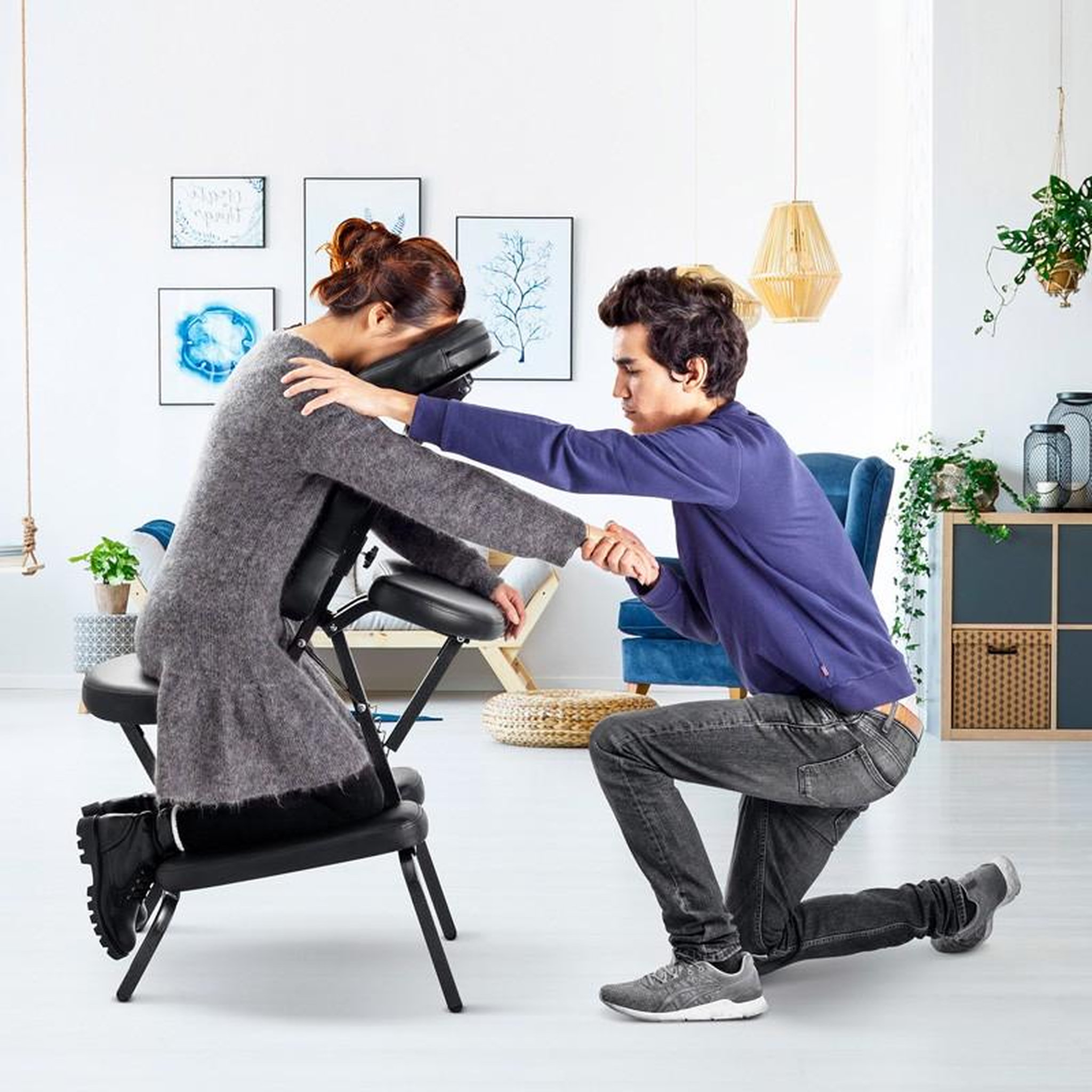 Voir la diapositive 3 : YOGHI Chaise de massage pliante avec sac de transport cdm120k yoghi