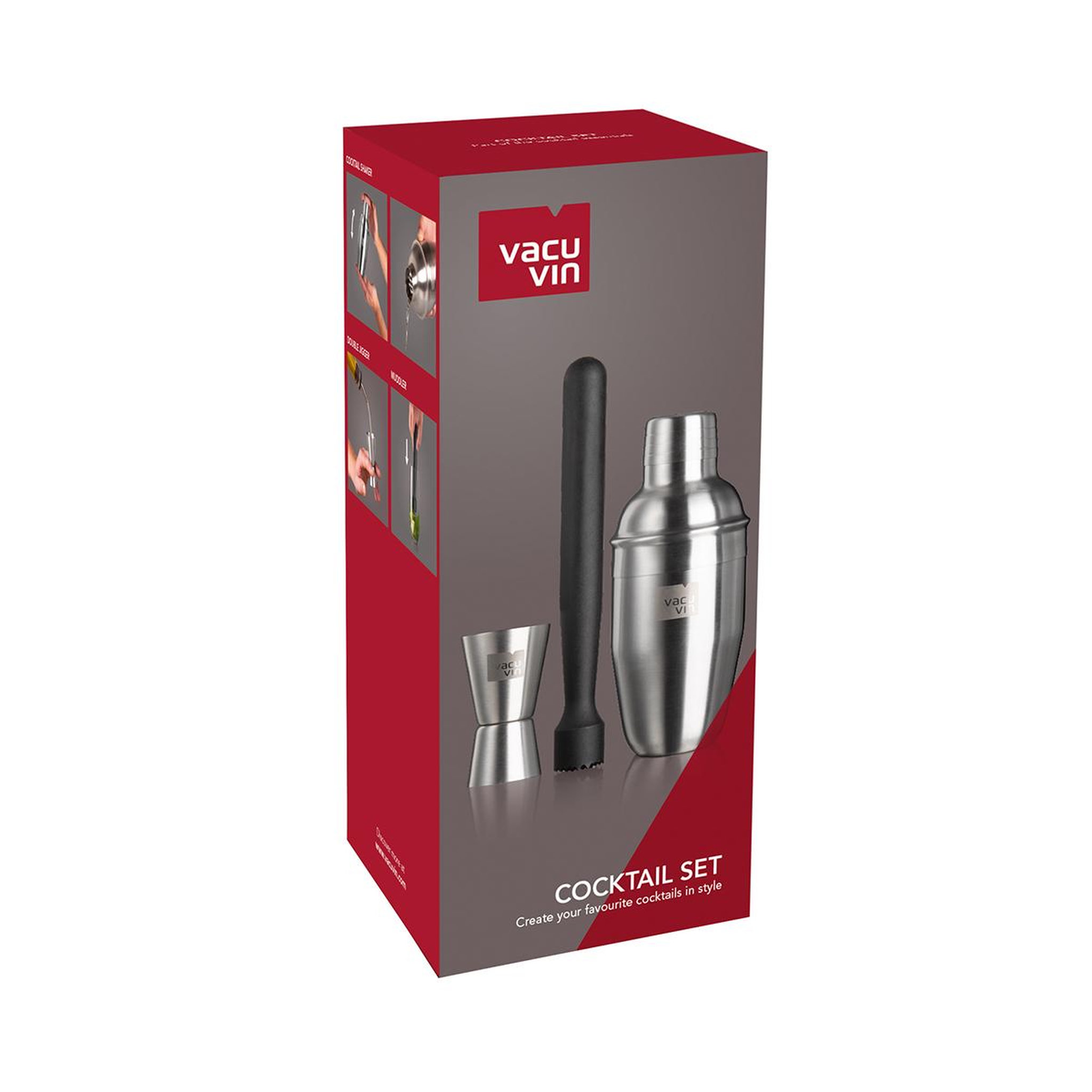 Voir la diapositive 5 : Vacu vin Coffret cocktail 3 accessoires - 7889362