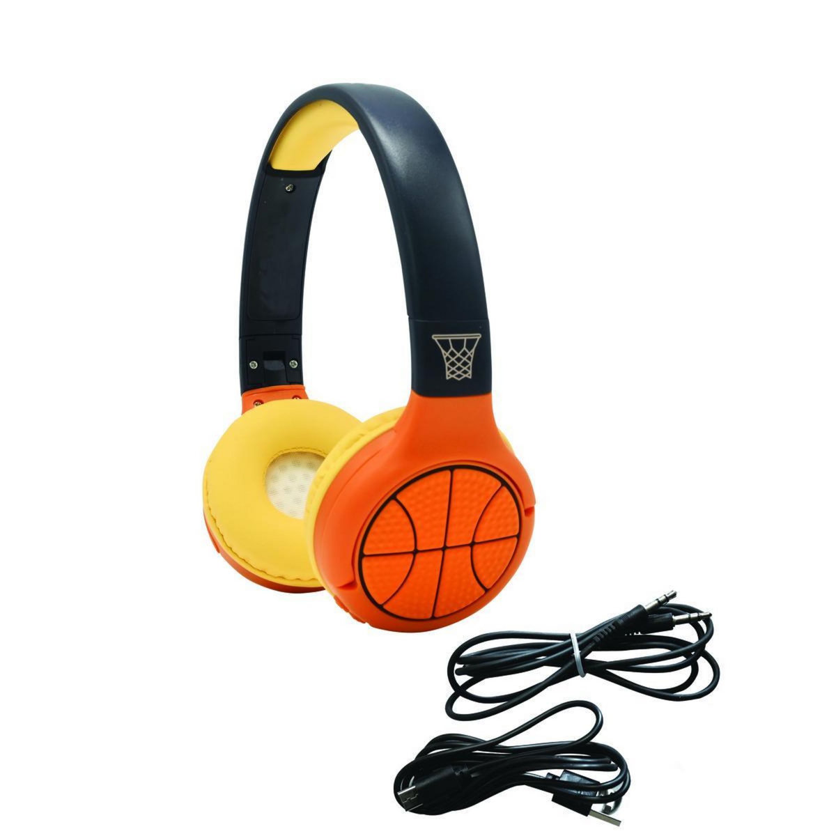Lexibook Casque 2 en 1 Basketball Bluetooth et Filaire avec limitation de son