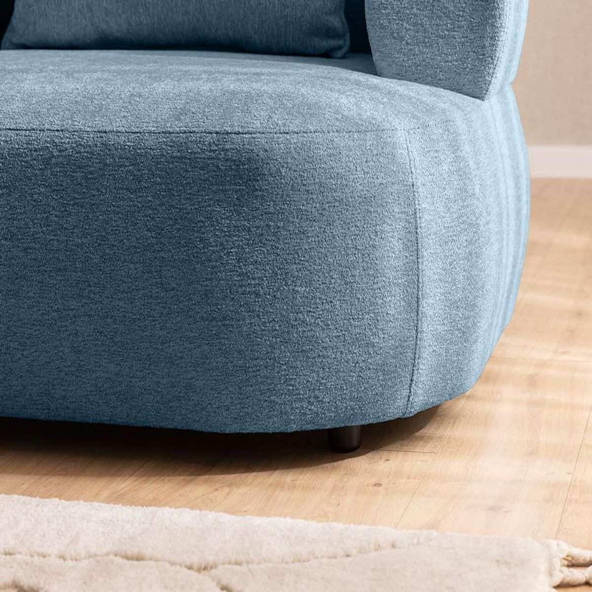 LISA DESIGN Angela - canapé d'angle gauche 4 places en velours texturé