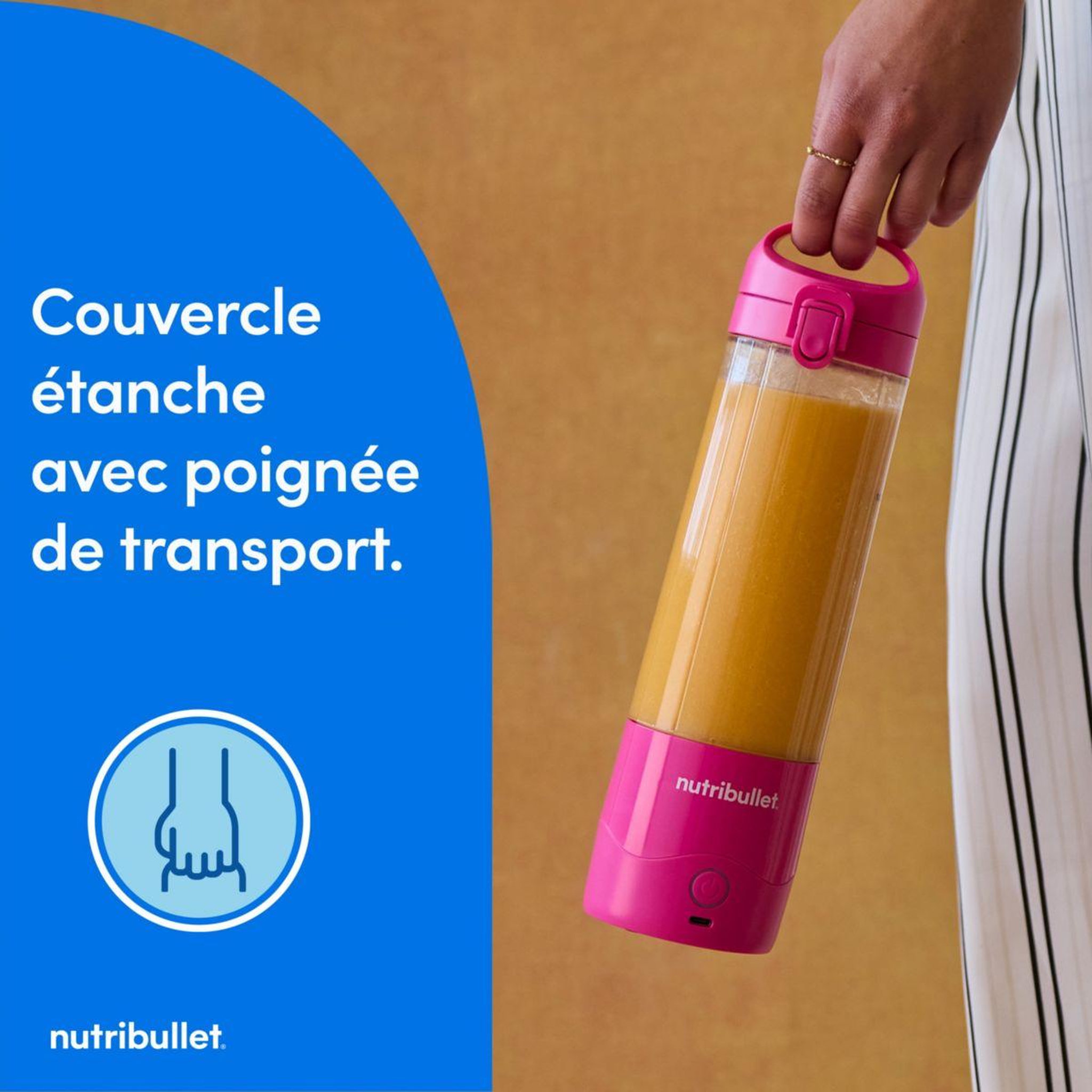 Voir la diapositive 5 : nutribullet Blender portable nbp003bp rose