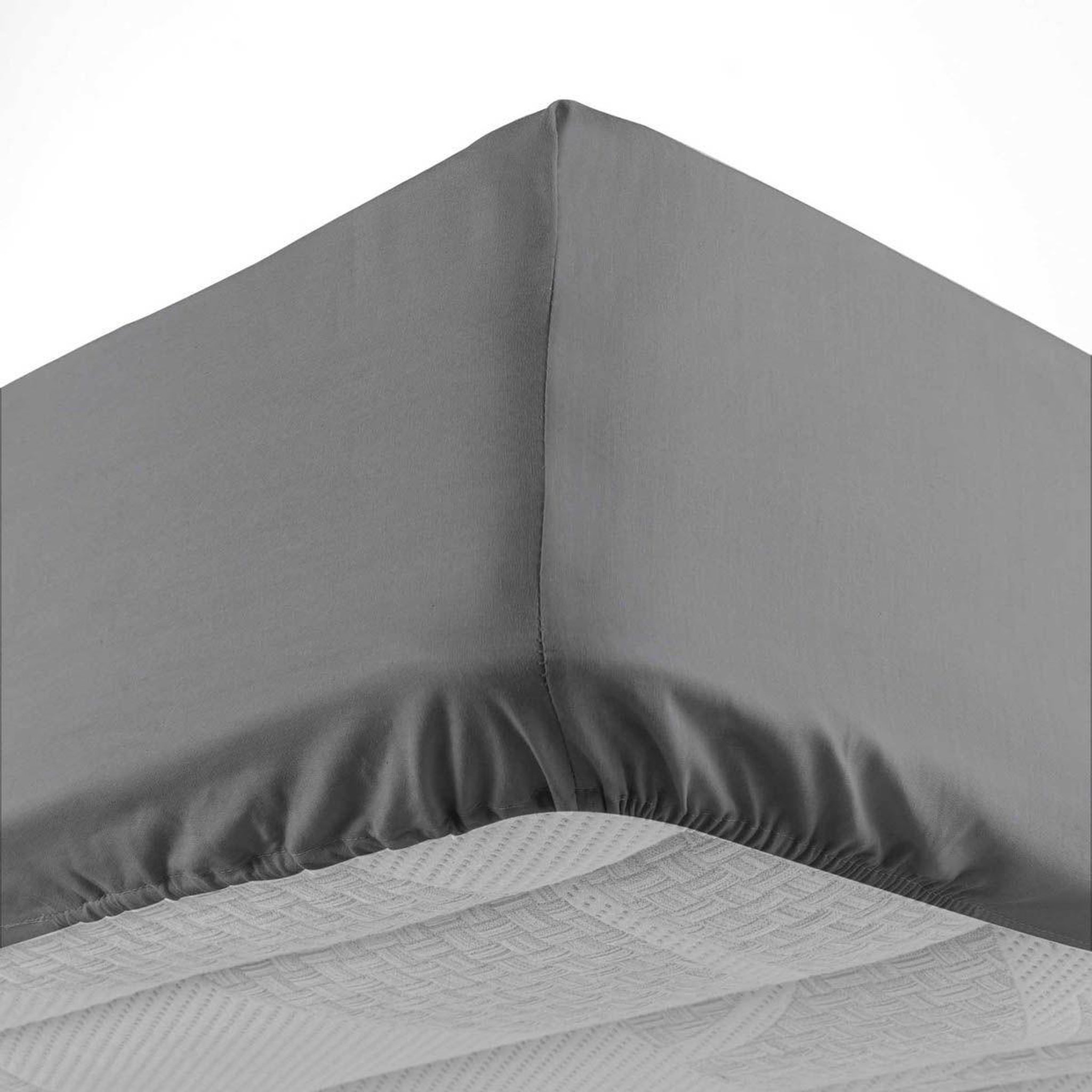Douceur d'Intérieur Drap housse  lina  90x190cm anthracite