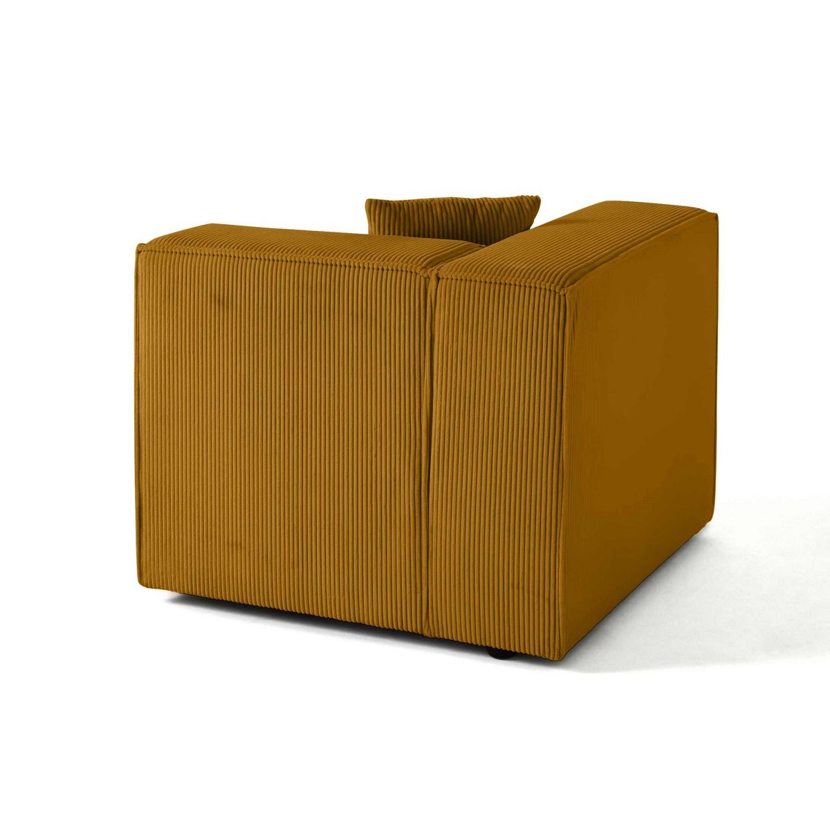 LISA DESIGN Arty - module d'assise gauche - en velours côtelé