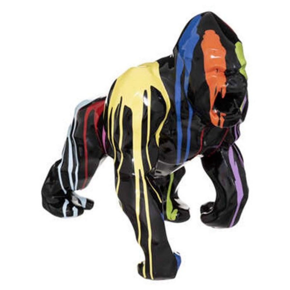 ATMOSPHERA Statuette Gorille Déco  Trash  45cm Noir