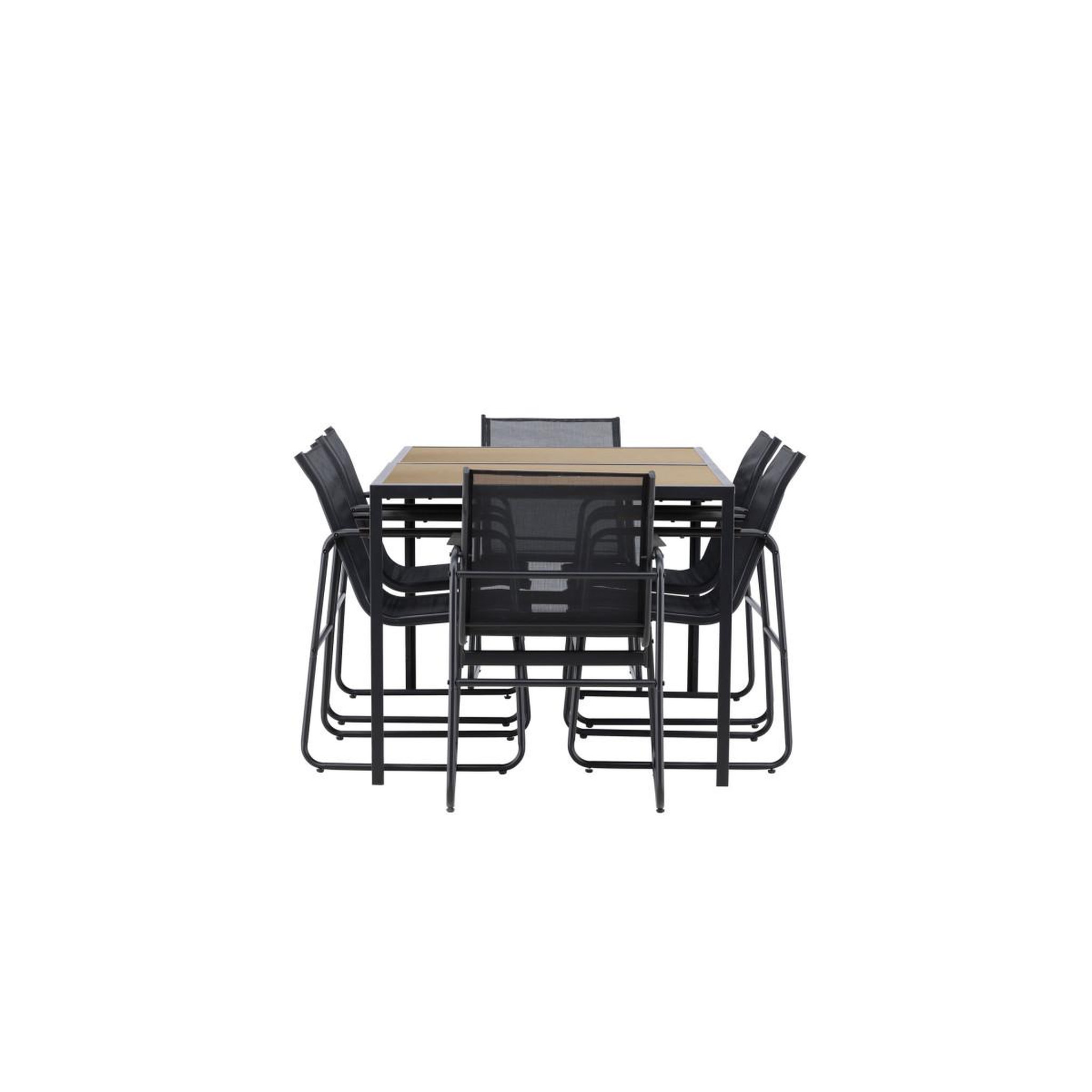 Voir la diapositive 3 : Paris Prix Ensemble table de jardin & 6 chaises  lampedusa  160cm noir
