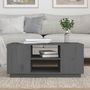 Voir la diapositive 3 : VIDAXL Table basse Gris 90x49x40,5 cm Bois massif de pin