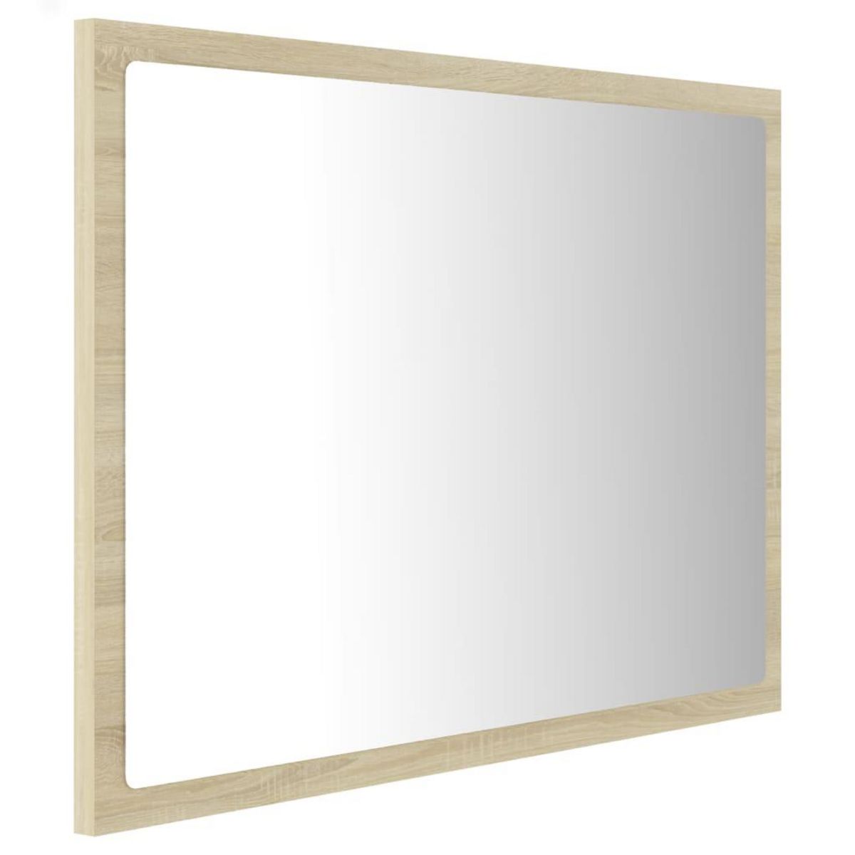 VIDAXL Miroir LED de salle de bain Chene sonoma 60x8,5x37 cm Acrylique