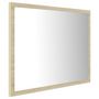 Voir la diapositive 4 : VIDAXL Miroir LED de salle de bain Chene sonoma 60x8,5x37 cm Acrylique