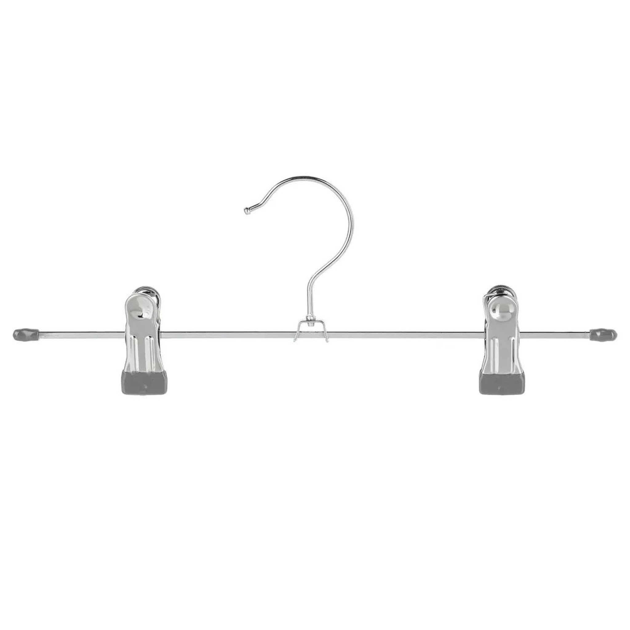 Voir la diapositive 3 : FIVE Lot de 3 cintres en métal  pinces  30cm gris