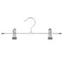 Voir la diapositive 3 : FIVE Lot de 3 Cintres en Métal  Pinces  30cm Gris
