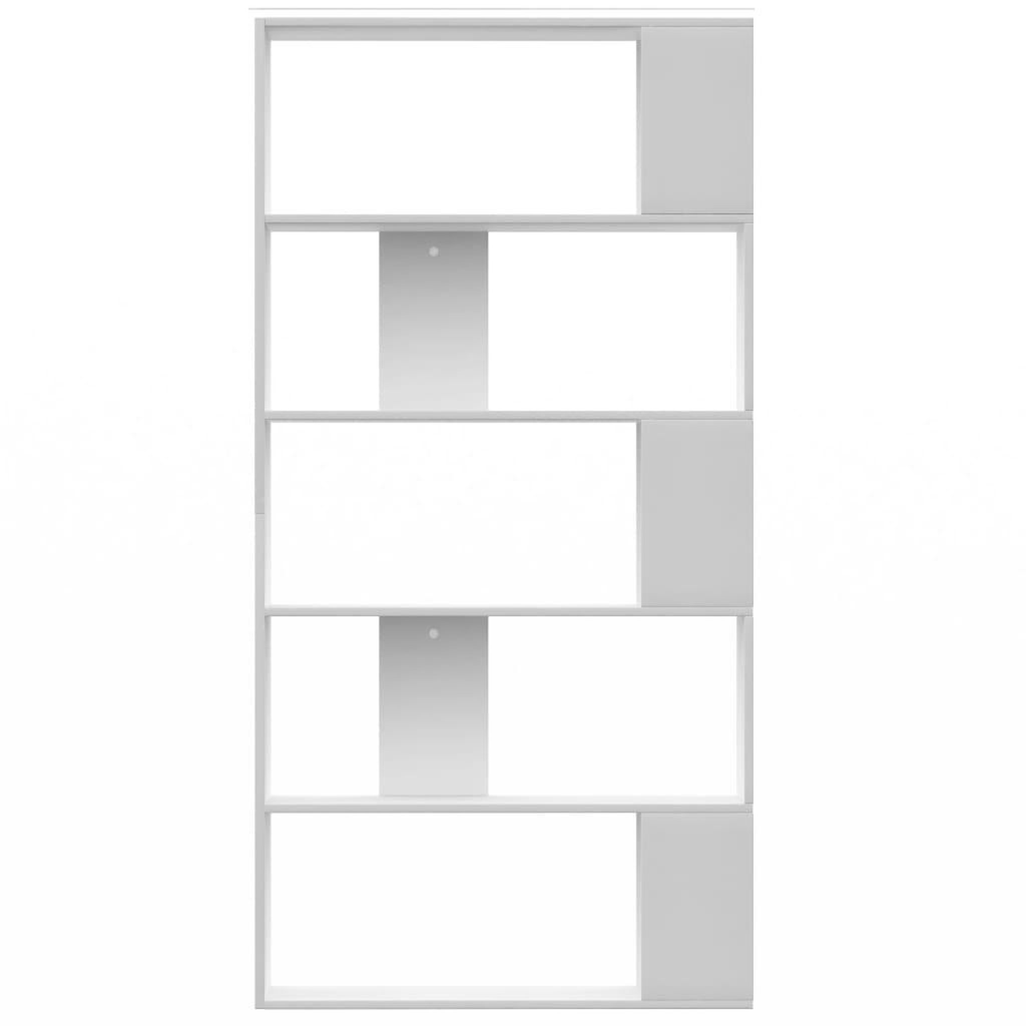 Voir la diapositive 5 : VIDAXL Bibliotheque/Separateur de piece Blanc Bois d'ingenierie