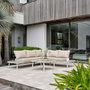 Voir la diapositive 2 : Paris Prix Salon de Jardin d'Angle 6 Places  Osaka  225cm Blanc
