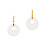 Voir la diapositive 1 : SLOYA Boucles d'oreilles Blima en pierres Jade blanc