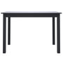 Voir la diapositive 3 : VIDAXL Table de salle a manger Noir 114x71x75 cm Bois d'hevea massif