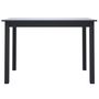 Voir la diapositive 3 : VIDAXL Table de salle a manger Noir 114x71x75 cm Bois d'hevea massif