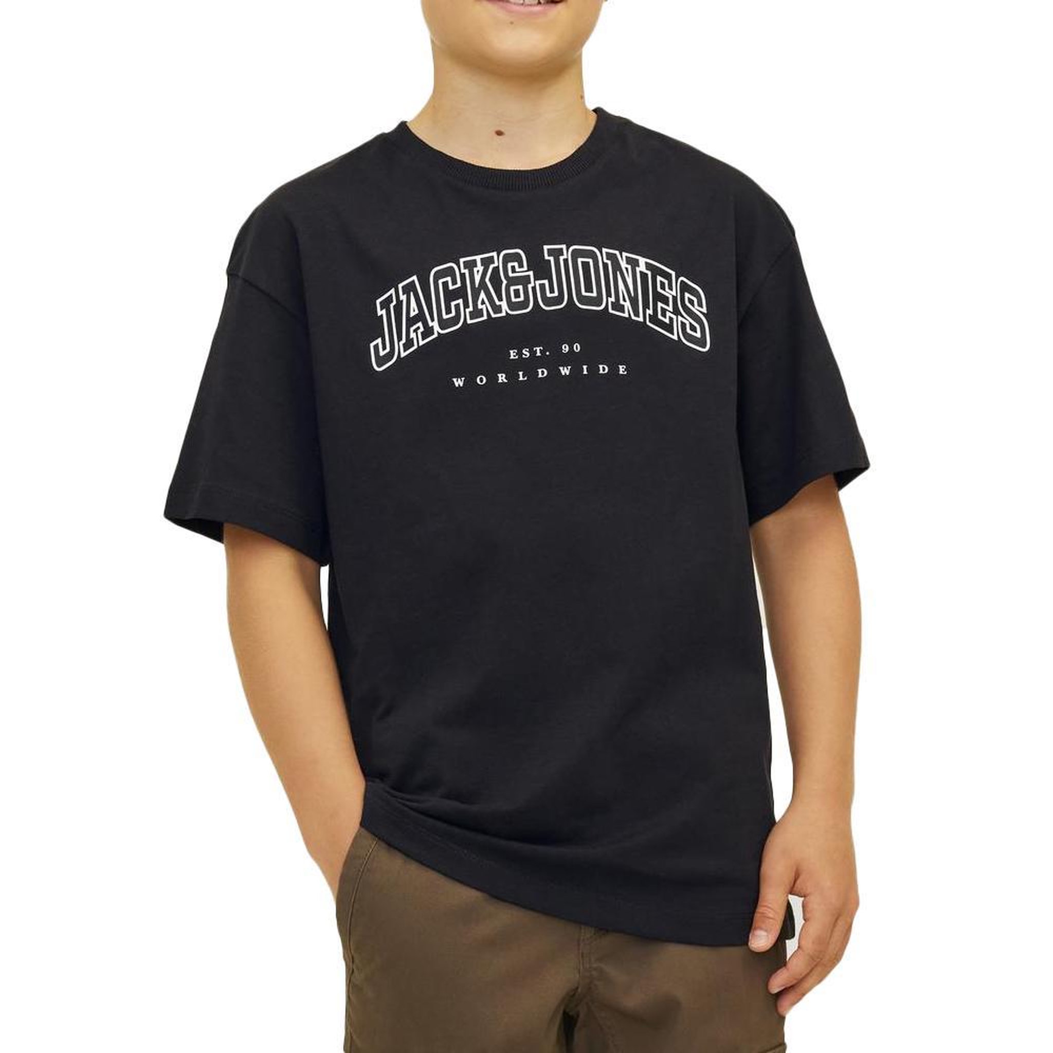 Jack & Jones T-shirt Noir Garçon Jack & Jones Varsity. Coloris disponibles : Noir