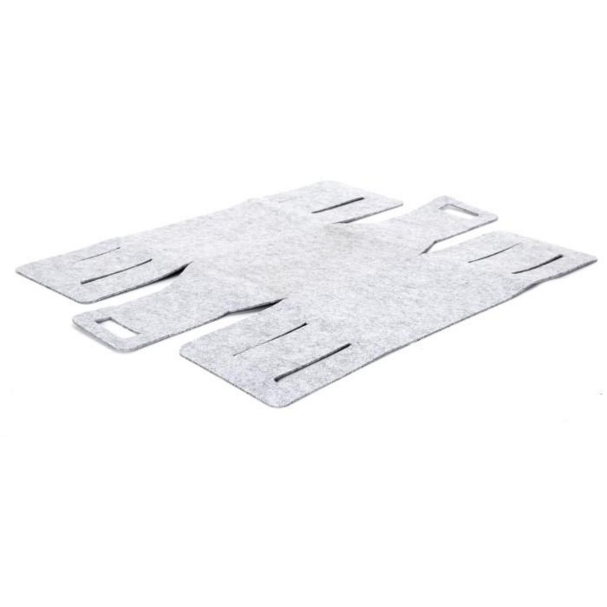 Paris Prix Panier de Rangement  Feutre Pliable  50cm Gris