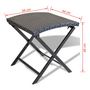 Voir la diapositive 5 : VIDAXL Tabouret pliable Resine tressee Noir