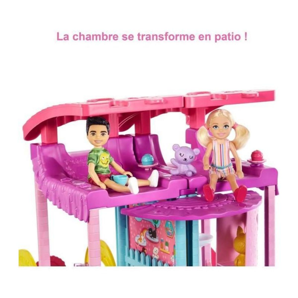 BARBIE MATTEL L'incroyable Maison de Chelsea et ses animaux Barbie, 50 cm