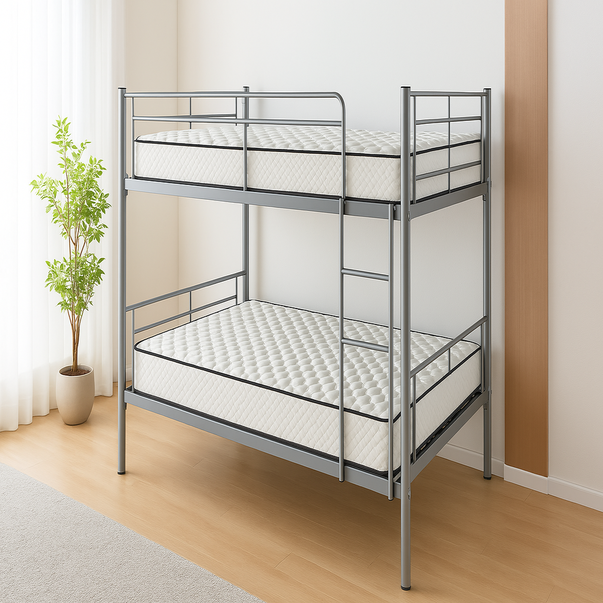 Voir la diapositive 2 : DAGOSTINO HOME Pack de 2 matelas mousse - ferme - réversible - côté été/hiver - h15 cm