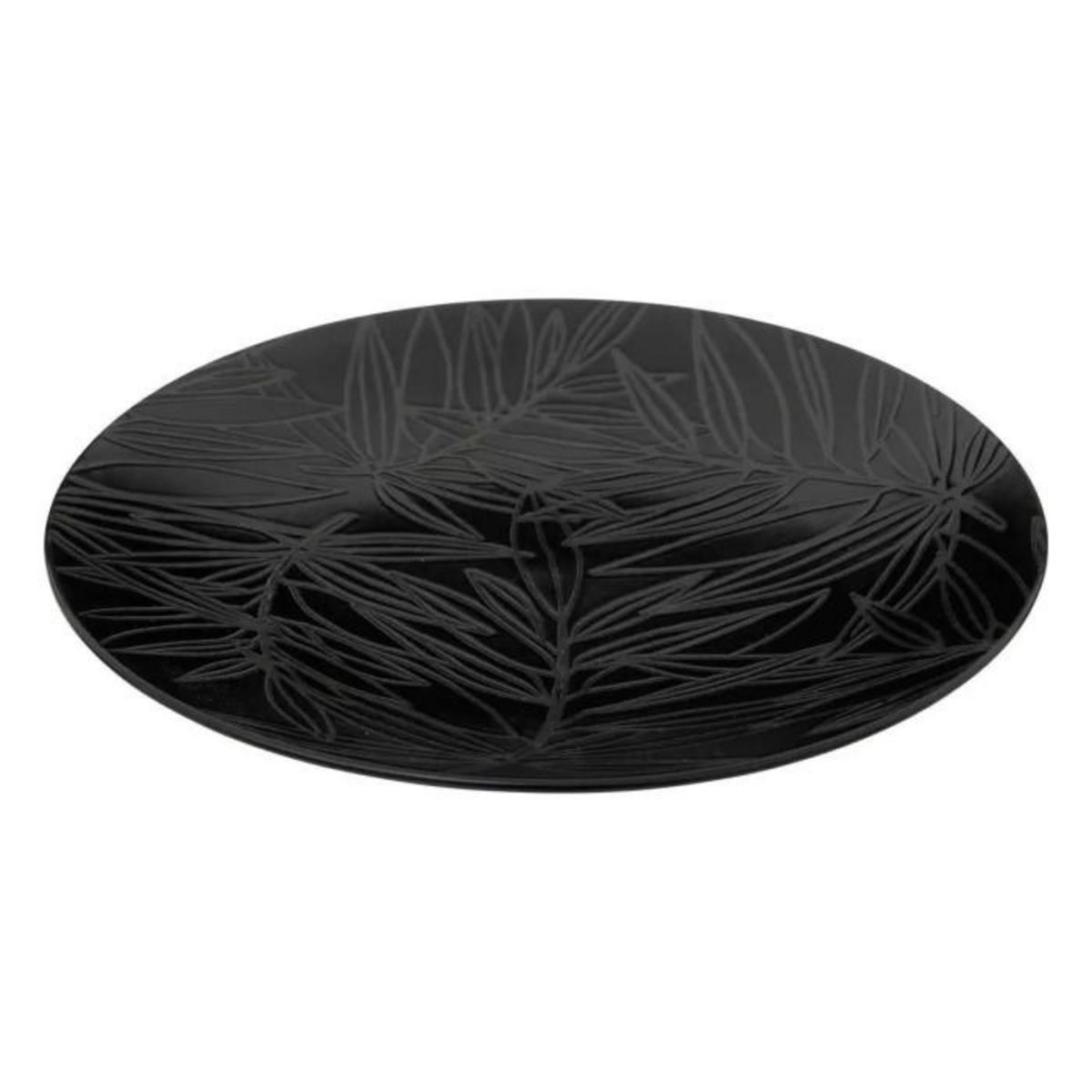 SECRET DE GOURMET Lot de 6 Assiettes à Dessert  Vegy  21cm Noir