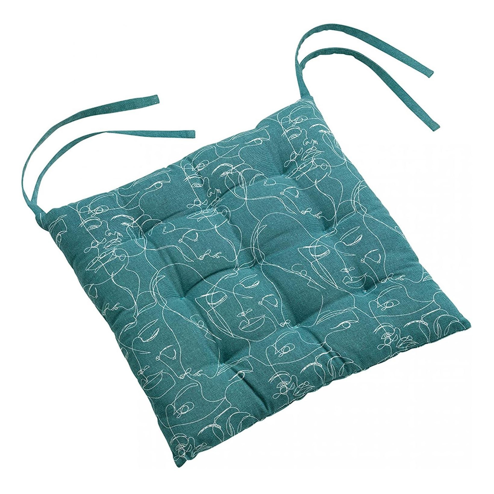 Voir la diapositive 1 : Eden Galette de chaise matelassee nymphea