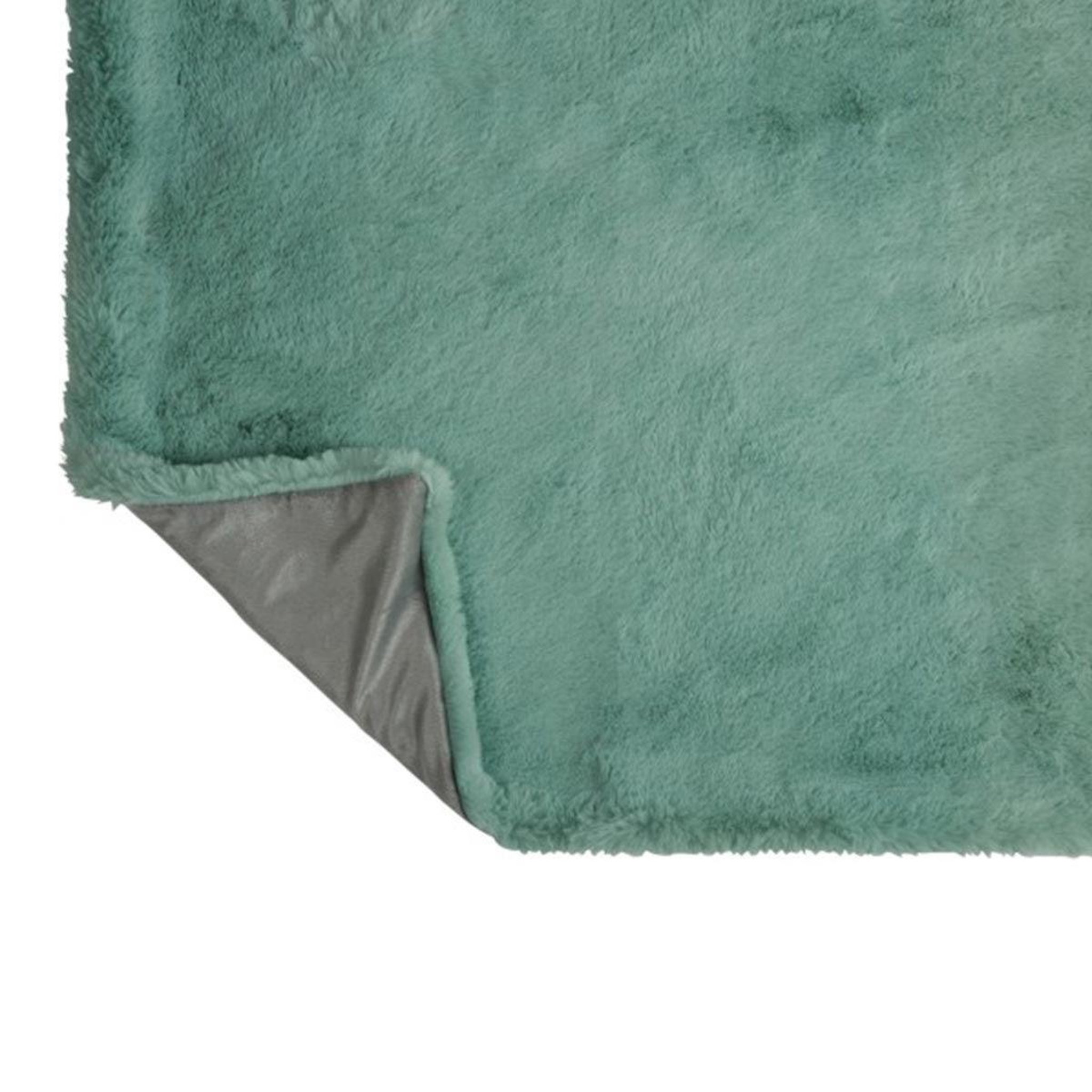Voir la diapositive 4 : J-LINE Plaid imitation fourrure  cutie  130x180cm menthe