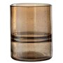 Paris Prix Vase Cylindrique Design  Nervures  19cm Ambre