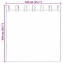 Voir la diapositive 6 : VIDAXL Rideaux en voile avec passe-tringles 2 pcs sable