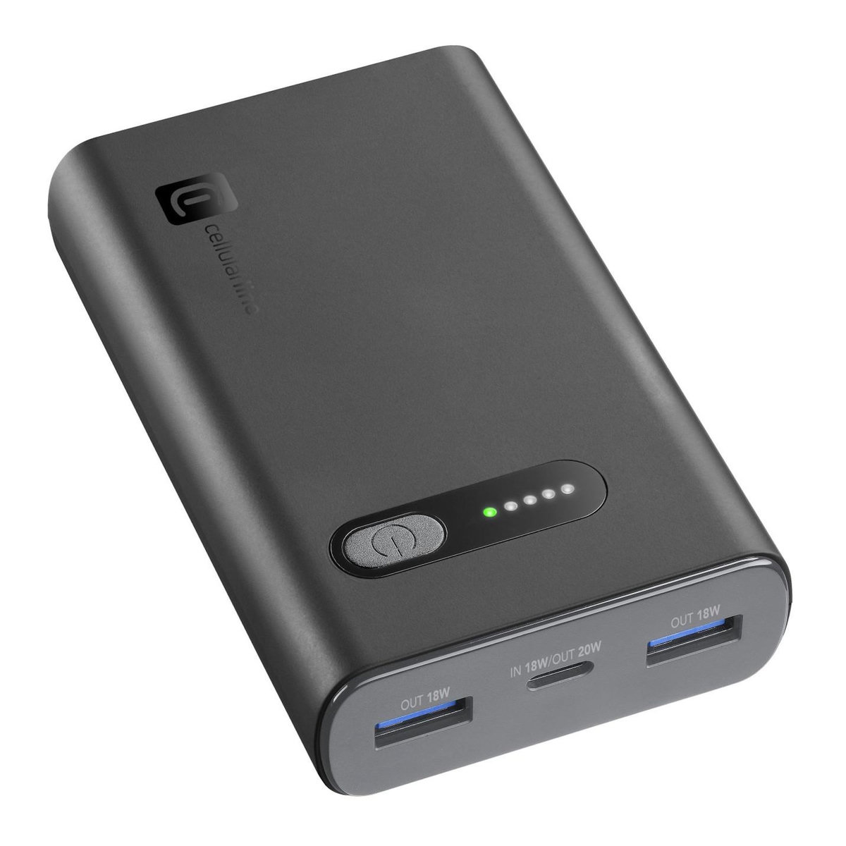 CELLULAR LINE Cellularline PBFAST01PD10000K banque d'alimentation électrique Lithium-Ion (Li-Ion) 10000 mAh Noir