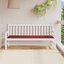 Voir la diapositive 1 : VIDAXL Coussin de banc de jardin rouge bordeaux 180x50x3 cm